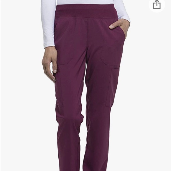 Dickies EDS Essentials Wine Scrubs Medium Top and Large Natural Rise Bottoms - Picture 8 of 9